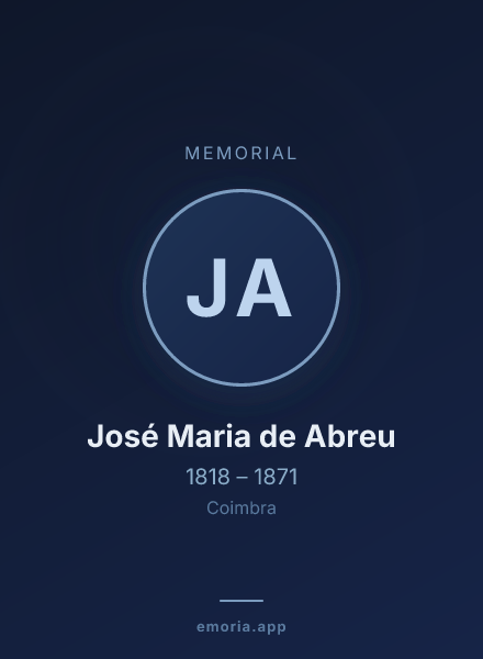Memorial portrait of José Maria de Abreu