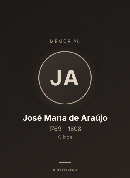 Memorial portrait of José Maria de Araújo