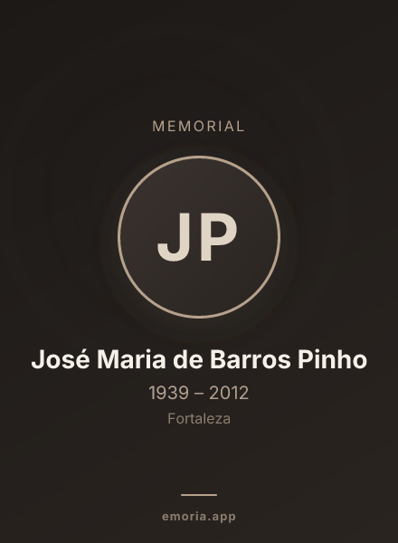 Memorial portrait of José Maria de Barros Pinho