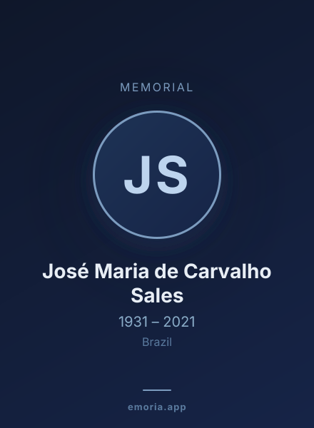 Memorial portrait of José Maria de Carvalho Sales