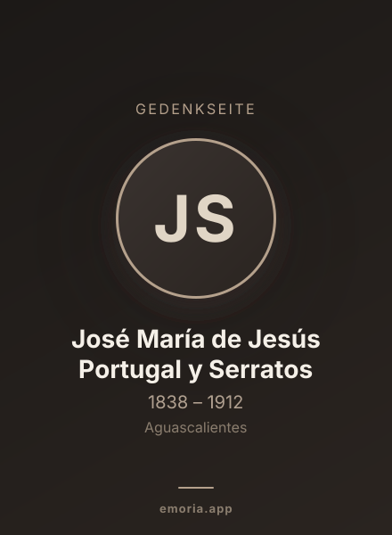 Gedenkportrait von José María de Jesús Portugal y Serratos