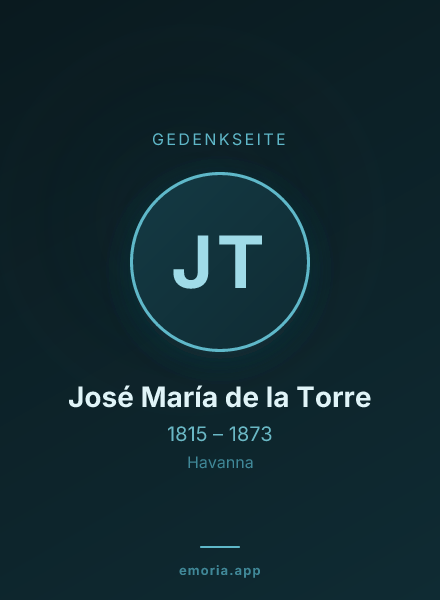 Gedenkportrait von José María de la Torre