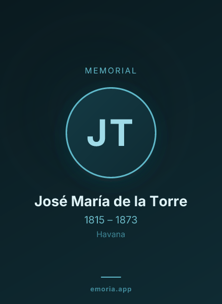 Memorial portrait of José María de la Torre