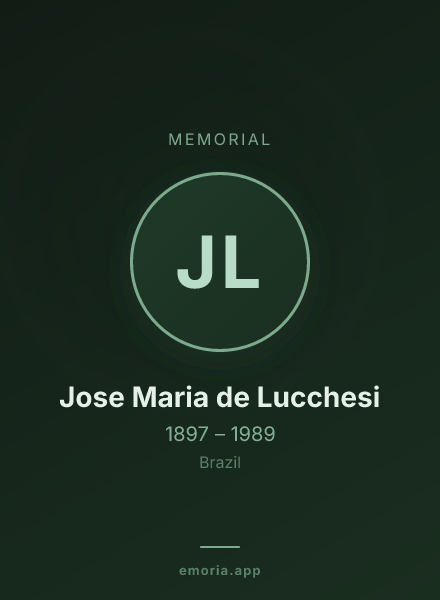 Memorial portrait of Jose Maria de Lucchesi