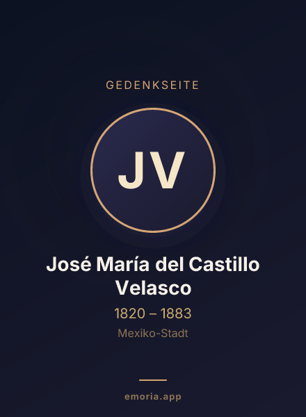 Gedenkportrait von José María del Castillo Velasco