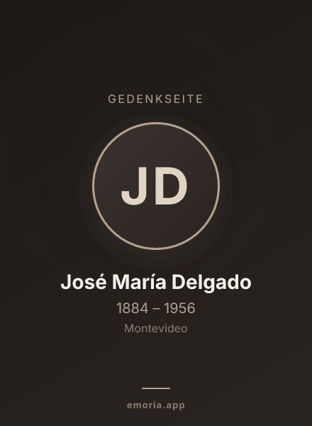 Gedenkportrait von José María Delgado