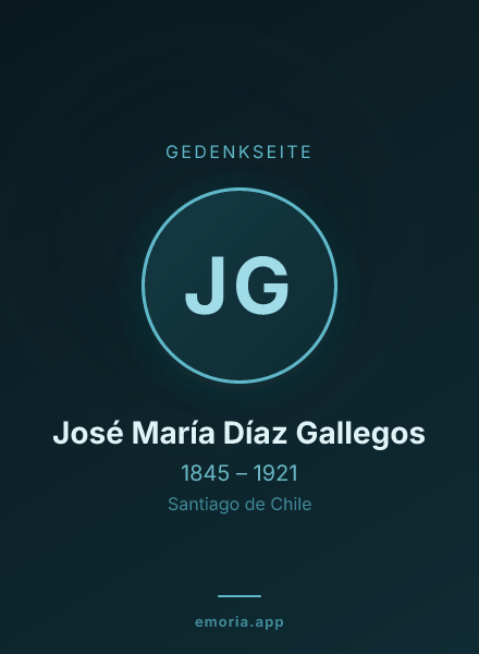 Gedenkportrait von José María Díaz Gallegos