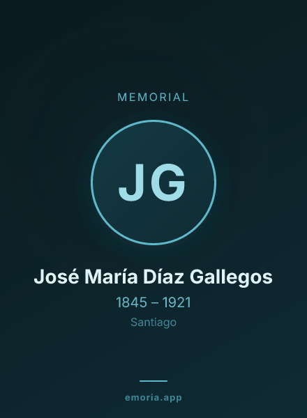 Memorial portrait of José María Díaz Gallegos