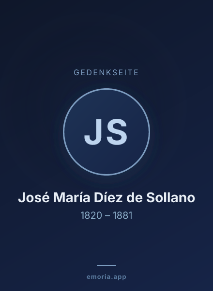Gedenkportrait von José María Díez de Sollano