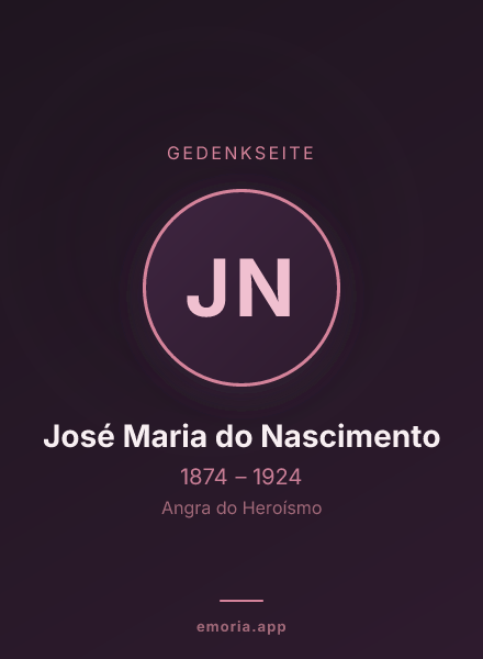 Gedenkportrait von José Maria do Nascimento