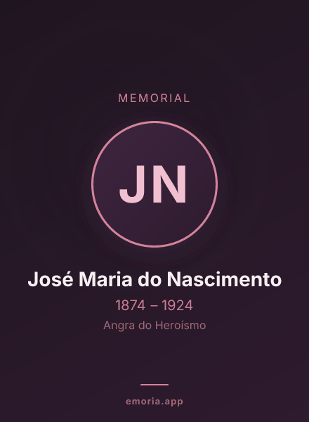 Memorial portrait of José Maria do Nascimento