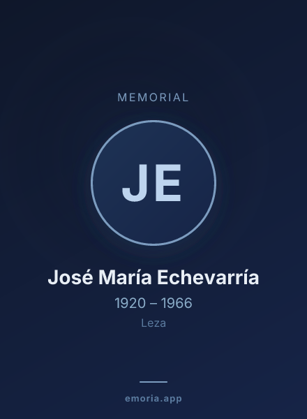Memorial portrait of José María Echevarría