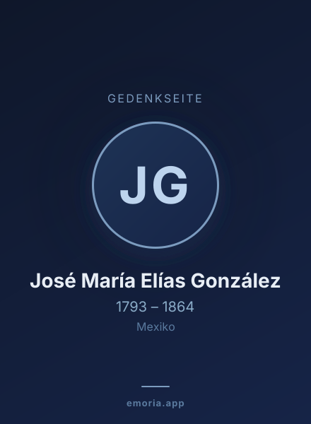 Gedenkportrait von José María Elías González
