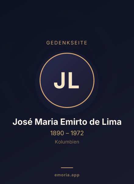 Gedenkportrait von José Maria Emirto de Lima