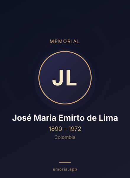 Memorial portrait of José Maria Emirto de Lima