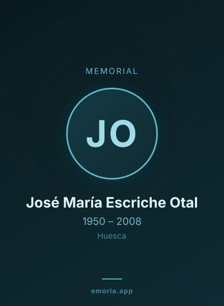 Memorial portrait of José María Escriche Otal