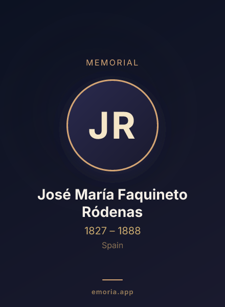 Memorial portrait of José María Faquineto Ródenas
