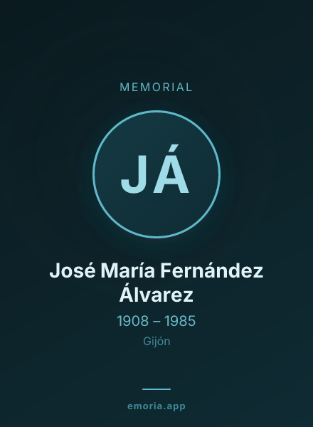 Memorial portrait of José María Fernández Álvarez