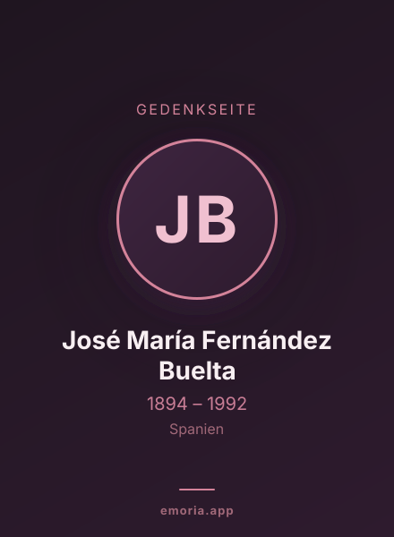 Gedenkportrait von José María Fernández Buelta