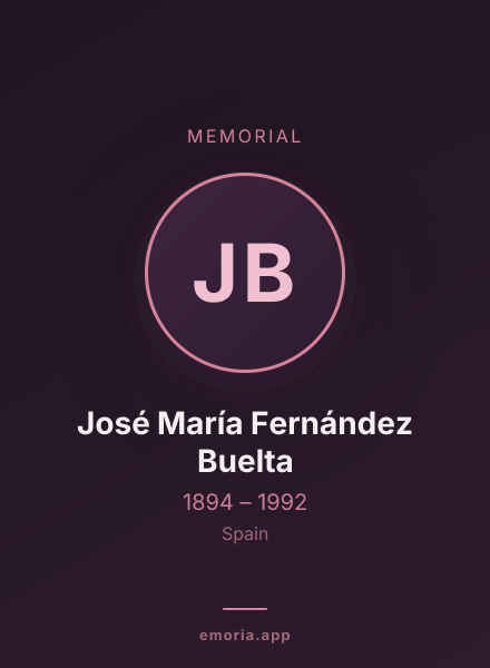 Memorial portrait of José María Fernández Buelta