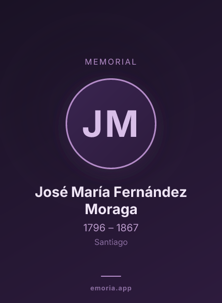 Memorial portrait of José María Fernández Moraga