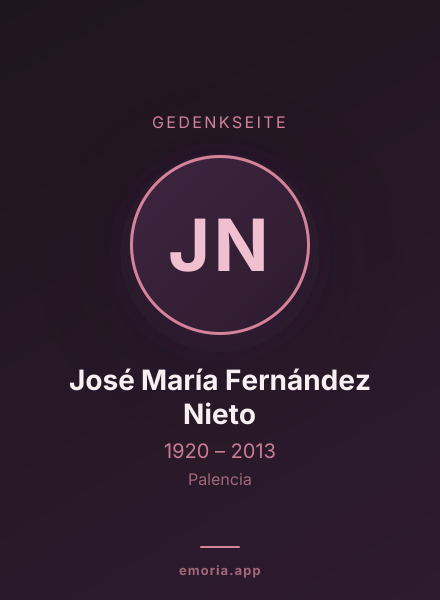 Gedenkportrait von José María Fernández Nieto