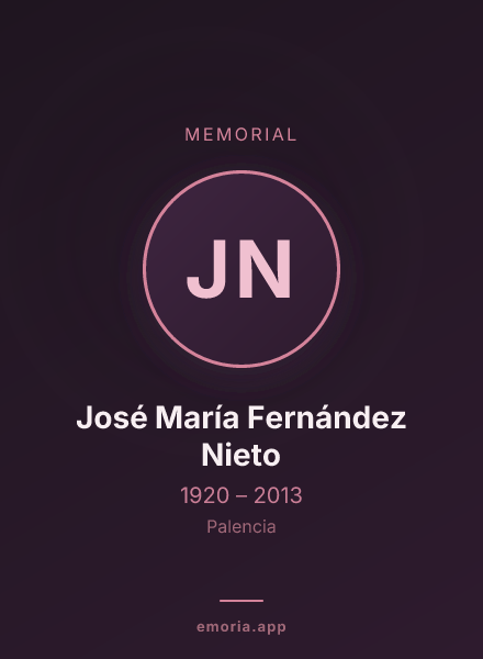 Memorial portrait of José María Fernández Nieto