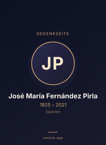 Gedenkportrait von José María Fernández Pirla