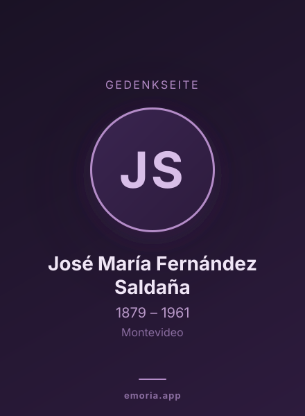 Gedenkportrait von José María Fernández Saldaña