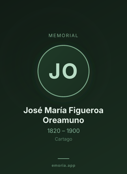 Memorial portrait of José María Figueroa Oreamuno