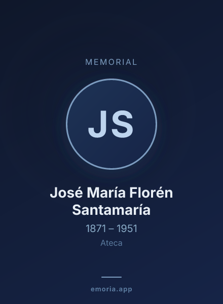 Memorial portrait of José María Florén Santamaría
