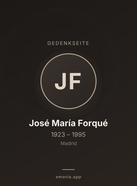 Gedenkportrait von José María Forqué