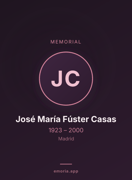 Memorial portrait of José María Fúster Casas