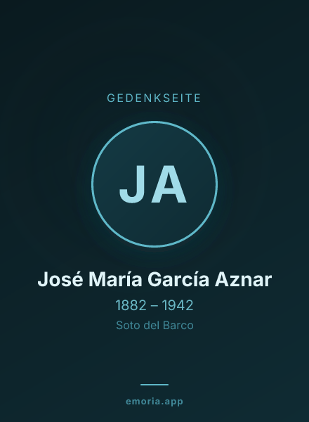 Gedenkportrait von José María García Aznar
