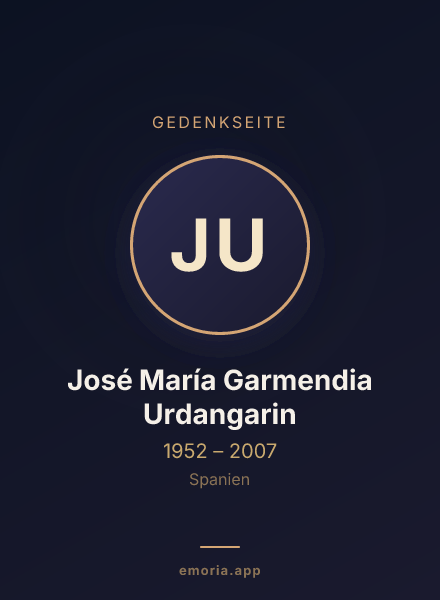 Gedenkportrait von José María Garmendia Urdangarin