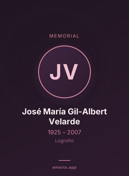 Memorial portrait of José María Gil-Albert Velarde