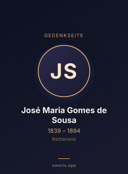 Gedenkportrait von José Maria Gomes de Sousa