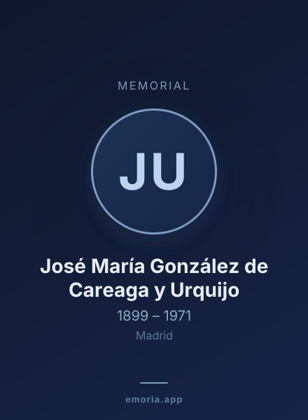 Memorial portrait of José María González de Careaga y Urquijo