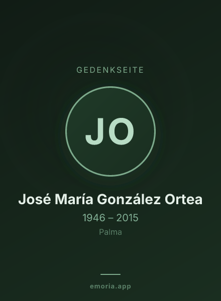Gedenkportrait von José María González Ortea