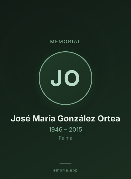 Memorial portrait of José María González Ortea