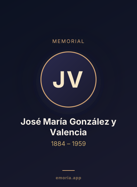 Memorial portrait of José María González y Valencia