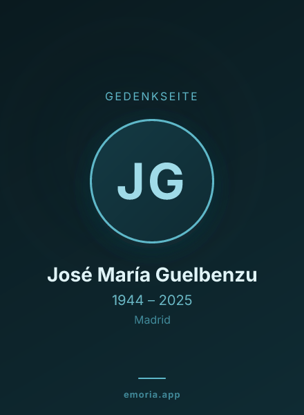 Gedenkportrait von José María Guelbenzu