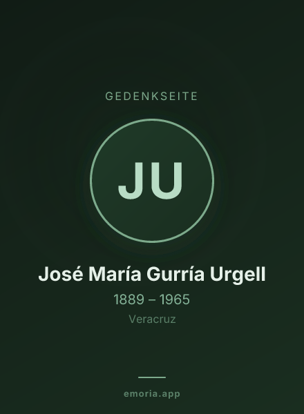 Gedenkportrait von José María Gurría Urgell