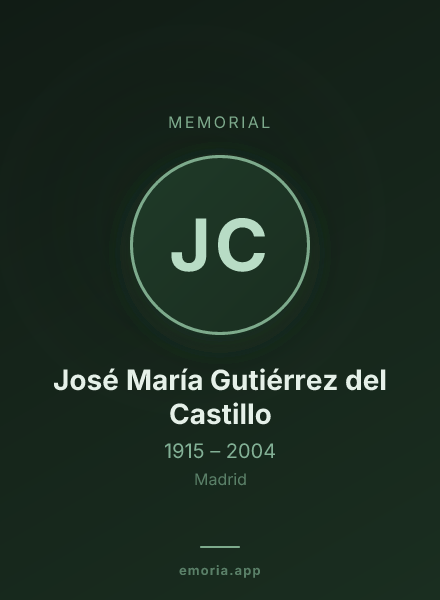 Memorial portrait of José María Gutiérrez del Castillo