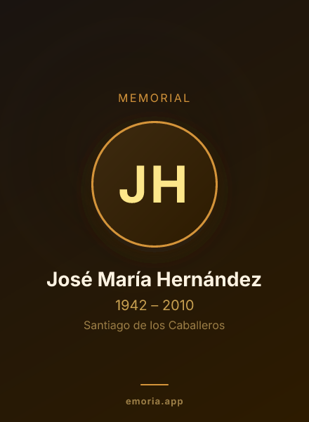 Memorial portrait of José María Hernández