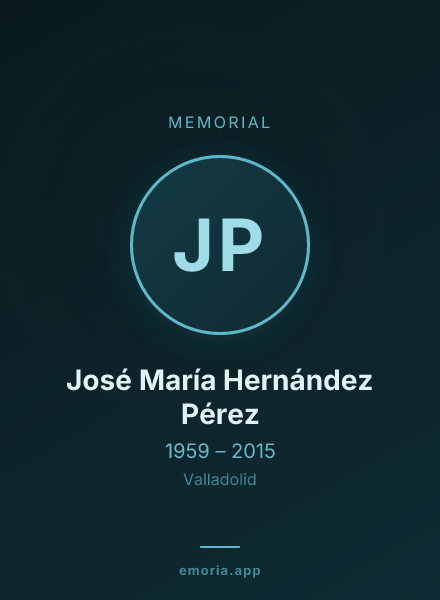 Memorial portrait of José María Hernández Pérez