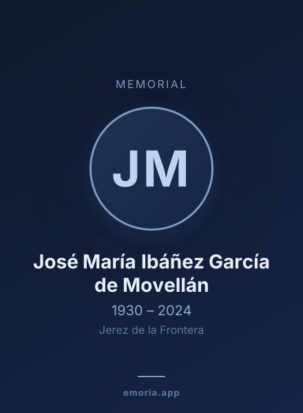 Memorial portrait of José María Ibáñez García de Movellán