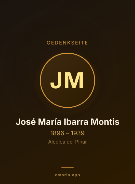 Gedenkportrait von José María Ibarra Montis