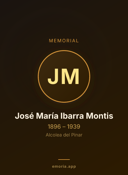 Memorial portrait of José María Ibarra Montis