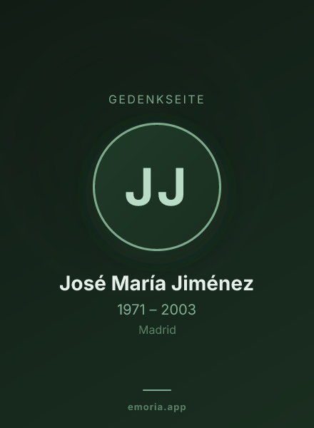 Gedenkportrait von José María Jiménez